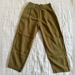 NWOT Elizabeth Suzann Linen Andy Trousers Sz L